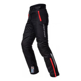 Jm Pantalon Moto Ls2 Chart Mujer Negro Rojo Cordura Abrigo