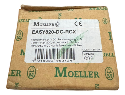 Moeller Easy820-dc-rcx 24vdc Relay C-w Display Clock 