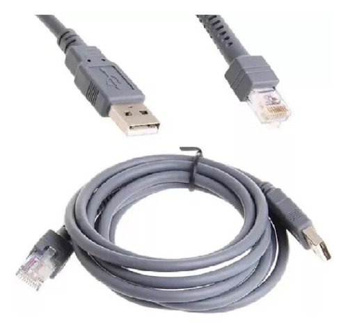 Cable De Datos Usb Lectores Códigos De Barras X 3 Unidades