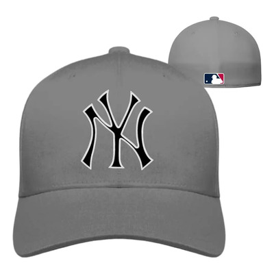 Gorra York Beisbol Cerrada Gris Logo Terciopelo Bnc Ng Unitalla (55-60cm) | Meses sin interés