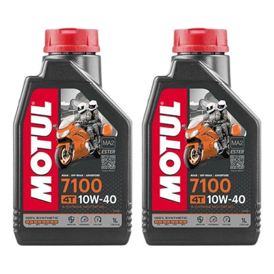 Aceite para motor Motul sintético 10W-40 para moto\u002Fcuatriciclo 1 pack de 2 unidades x 1L \u002F 2L | Meses sin interés