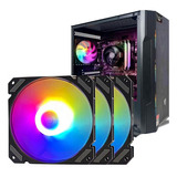 Kit 3 Ventiladores Pc Gamer 120mm Rgb Disipadores Para Cpu