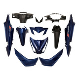 Kit Plasticos Completo Honda New Wave 110 S Azul Mtc