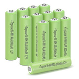 Topusse Paquete De 12 Baterias Recargables De 1.2 V Ni-mh Aa