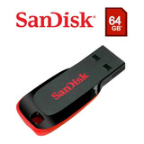 Pen Drive 64gb Sandisk C/ Com Windows Xp Original