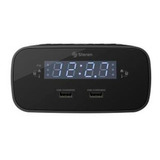 Radio Reloj Despertador Digital Fm Con Doble Cargador Usb