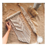 Kit Painel Macrame + Suporte De Planta Boho Macradabra_art