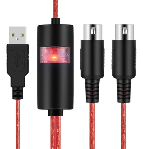 Cable De Interfaz Midi Usb Tnp, Convertidor De Cable Mi...