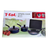 Tfal Bateria De Cocina 6 Pz Antihaderente Comal Simply Cook