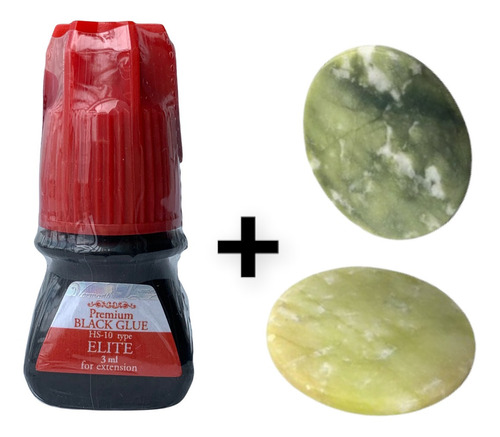 Kit Cola Hs10 3ml + Pedra Jade Para Alongamento De Cílios