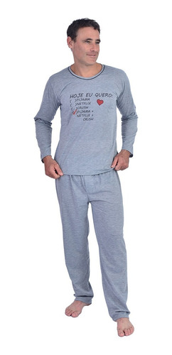 Pijama Masculino Inverno Netflix Repeat