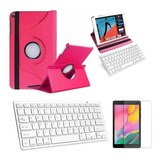 Capa/teclado/pel Para Galaxy Tab A8 Sm X200/x205 10,5  Rosa