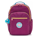 Mochila Urbana Kipling Bagpack Seoul Color Pop Magenta 27l