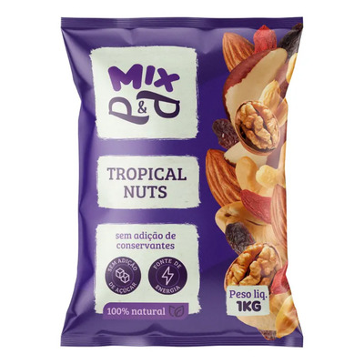 Mix P&P Tropical Nuts de Castanha 1kg Noz Amêndoas Para\u002FCaju | MercadoLivre