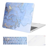 Funda Para Macbook Pro 15 (a1990/a1707), Marmol Azul/rigido