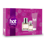 Set Perfume Hot Sensation Edp + Miniatura Y Hand & Body Lot