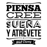 Frases Decorativas Disney Sticker Autoadhesivo Vinilo Auto