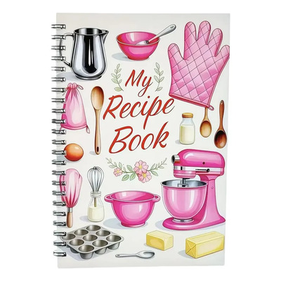 Cuaderno De Recetas En Blanco Mi Libro De Recetas En Espiral | Envío gratis