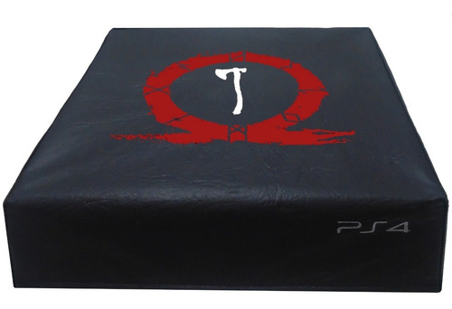 Funda Antipolvo Ps4 God Of War - Material Ecocuero- Jc