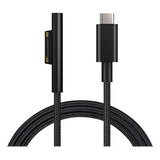 Cable De Carga Usb-c Trenzado De Nylon Para Surface Pro 6/5/
