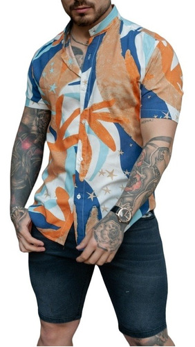 Camisa Hawaiana Mozambique Entallada Hombre Marku´s