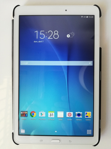Tablet Samsung Galaxy Tab E. Usada. Con Funda Protectora. 