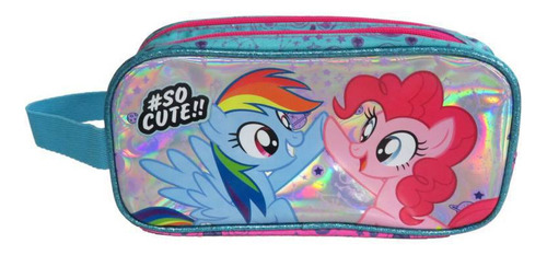 Estuche Cartuchera My Little Pony Escolar Cute Lapices Color Rosa/azul Estuche Doble My Little Pony Escolar Cute Cartuchera Lapices