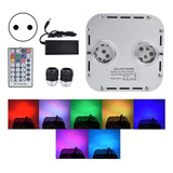 Kit Rgb De Doble Cabezal De Fibra Óptica De 32 W, 28 Teclas