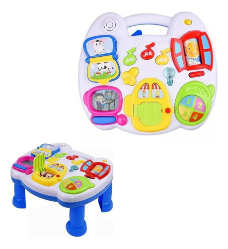 Mesa Bebe Musical Didáctico Aprendizaje Cunero Luz Sonido