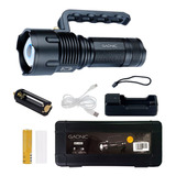 Linterna Tactica Led Gadnic 15000 Lumenes - Incluye Estuche