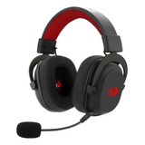 Headset Gamer Redragon Zeus Pro Rgb Wireless 7.1 53mm Preto