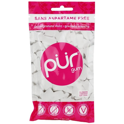 Chicle Sin Aspartame Pur Gum Menta Granada 55 Pc Se | MercadoLibre