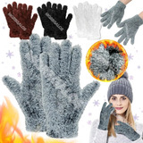 Guantes De Peluche Abrigados Adultos Invierno Unisex 