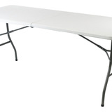 Mesa Plegable Hogar Color Blanco 1.80 Metro