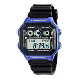 Reloj Casio Deportivo Ae 1300wh Av Con Banda De Resina Negra