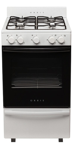 Cocina A Gas Orbis 538bc4m Blanca De 50cm Puerta Visorblanco