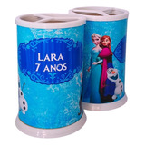 20 Porta Lápis Personalizados Frozen 