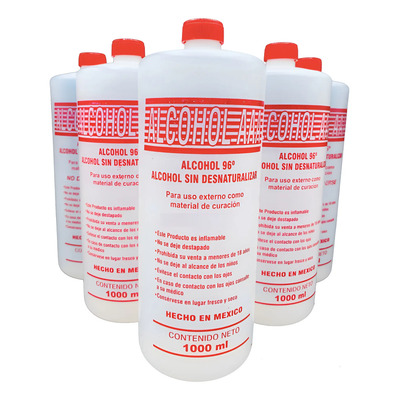 18 Litros Alcohol 96° G Etilico Puro De Caña Envío Gratis | MercadoLibre