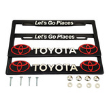 Porta Placas Toyota Auto Camioneta Camion Marcos Logo Kit 
