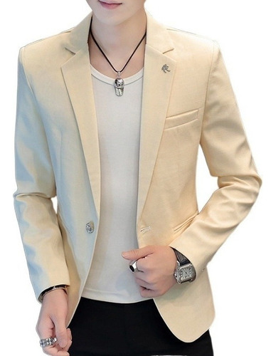 Blazer Traje Saco Slim Estilo Coreano For Caballeros .