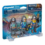 Playmobil Novelmore 70671 - Set De 3 Caballeros De Novelmore