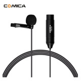 Microfone Lapela Comica Cvm-v02o Omnidirecional Xlr - 1.8m Cor Preto