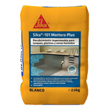 Sika 101 Mortero Plus Blanco Recubrimiento X 2 Kg