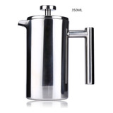 Cafetera Estilo Prensa Francesa Con Filtro, Acero Inox 350ml