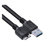 Cabo Para Hd Externo Usb 3.0 Para Micro Usb B 1 Metro Pcyes