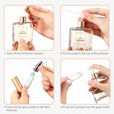 10 Piezas De Atomizador De Perfume Portátil Mini Recargable