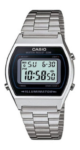 Reloj Pulsera Casio Colección Retro B640wd Color Plateado 
