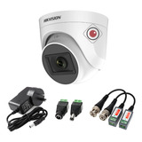 Cámara Seguridad Domo Hikvision 1080p 2mp Int + Fuente Balun