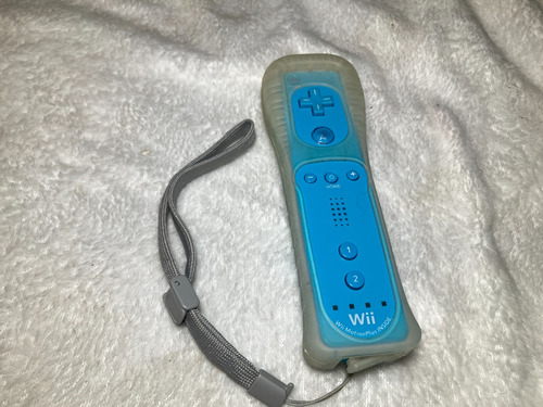 Wii Remote Plus Original Nintendo Azul Capa Strap Rvl-036 B