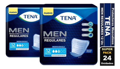 Protector Masculino Incontinencia Tena For Men 12und X 2pack